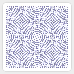 Periwinkle circles Sticker